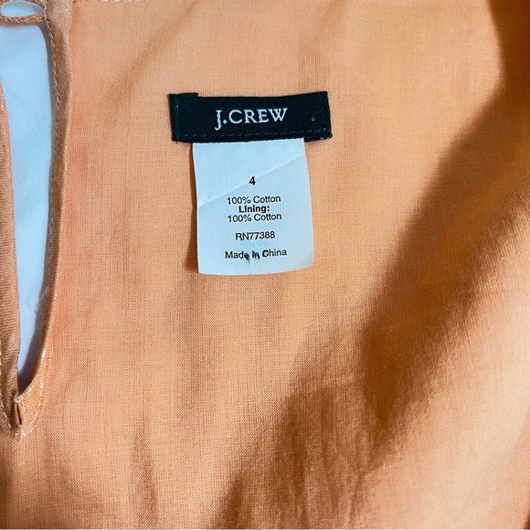 J. Crew Metallic Orange Sleeveless Blouse S - Picture 7 of 7